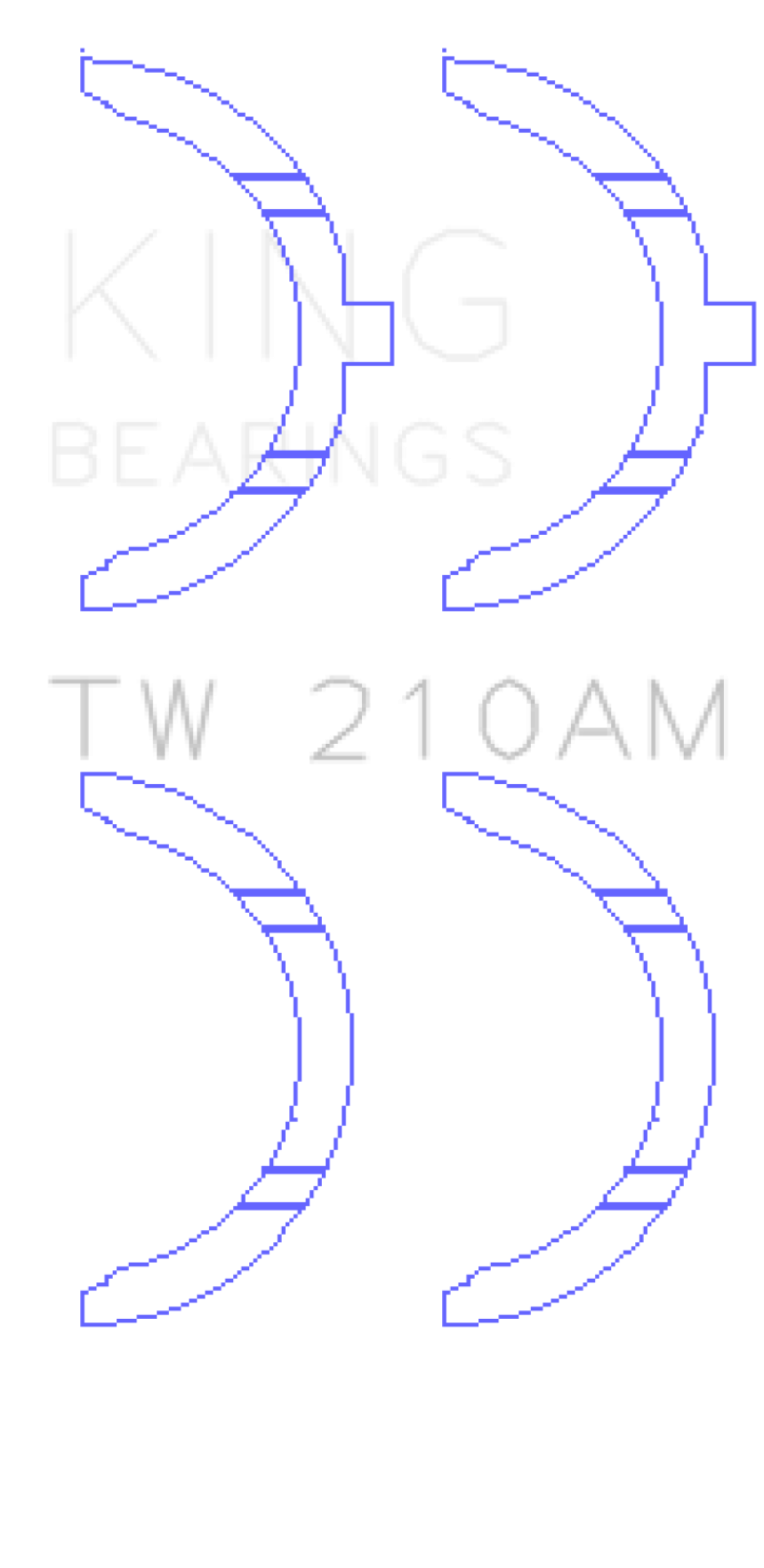 Picture of King Engine Bearings Toyota 5R-2M-4M-5ME-5MGE-7MGE-7MGTE Thrust Washer Set