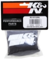 Picture of K&N Round Straight - Black - 3-5in ID x 5in H - PreCharger Air Filter Wrap Blue
