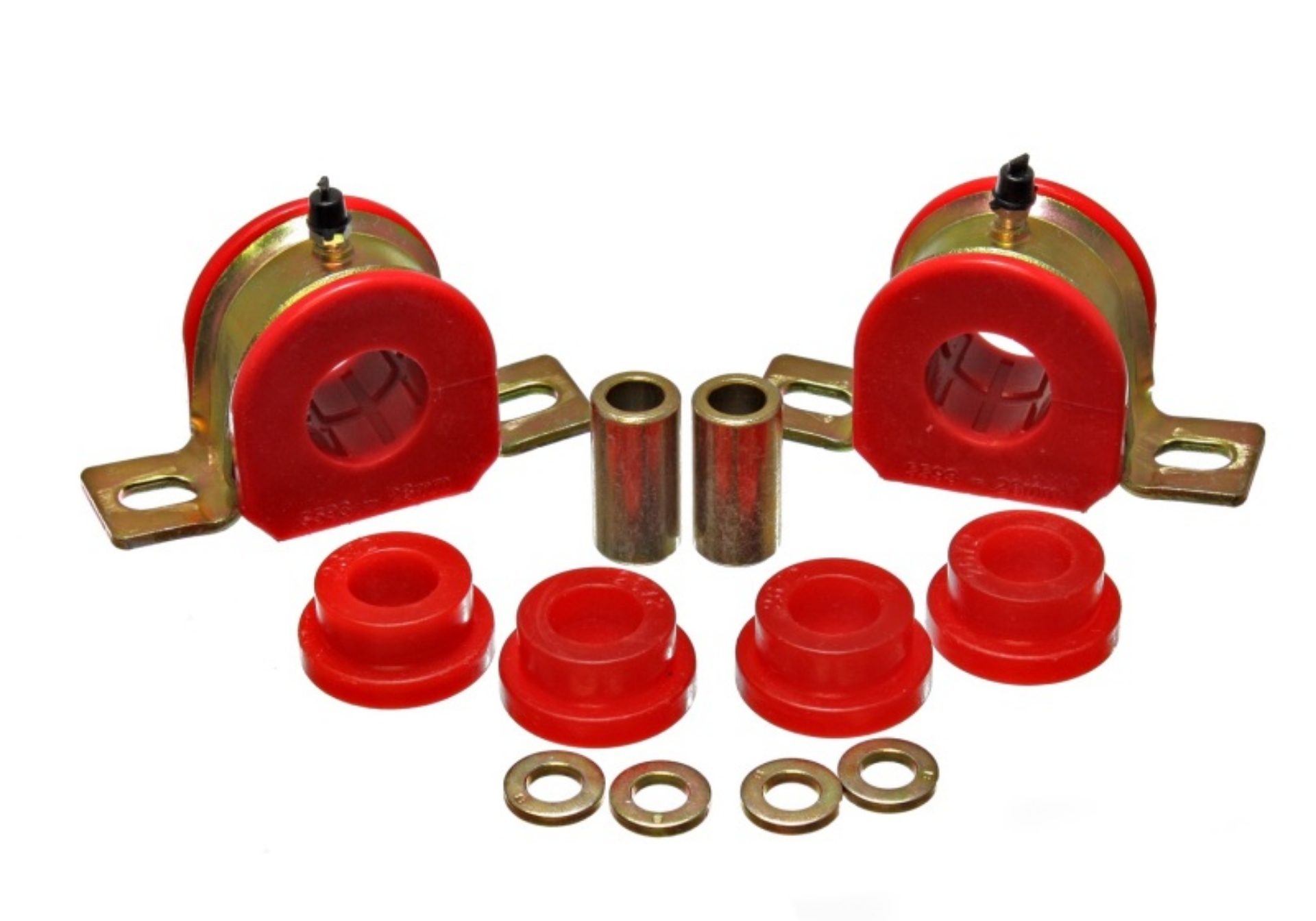 Picture of Energy Suspension 00-06 Tahoe-Yukon-Denali 2WD Red 28mm Rear Sway Bar Bushing Set