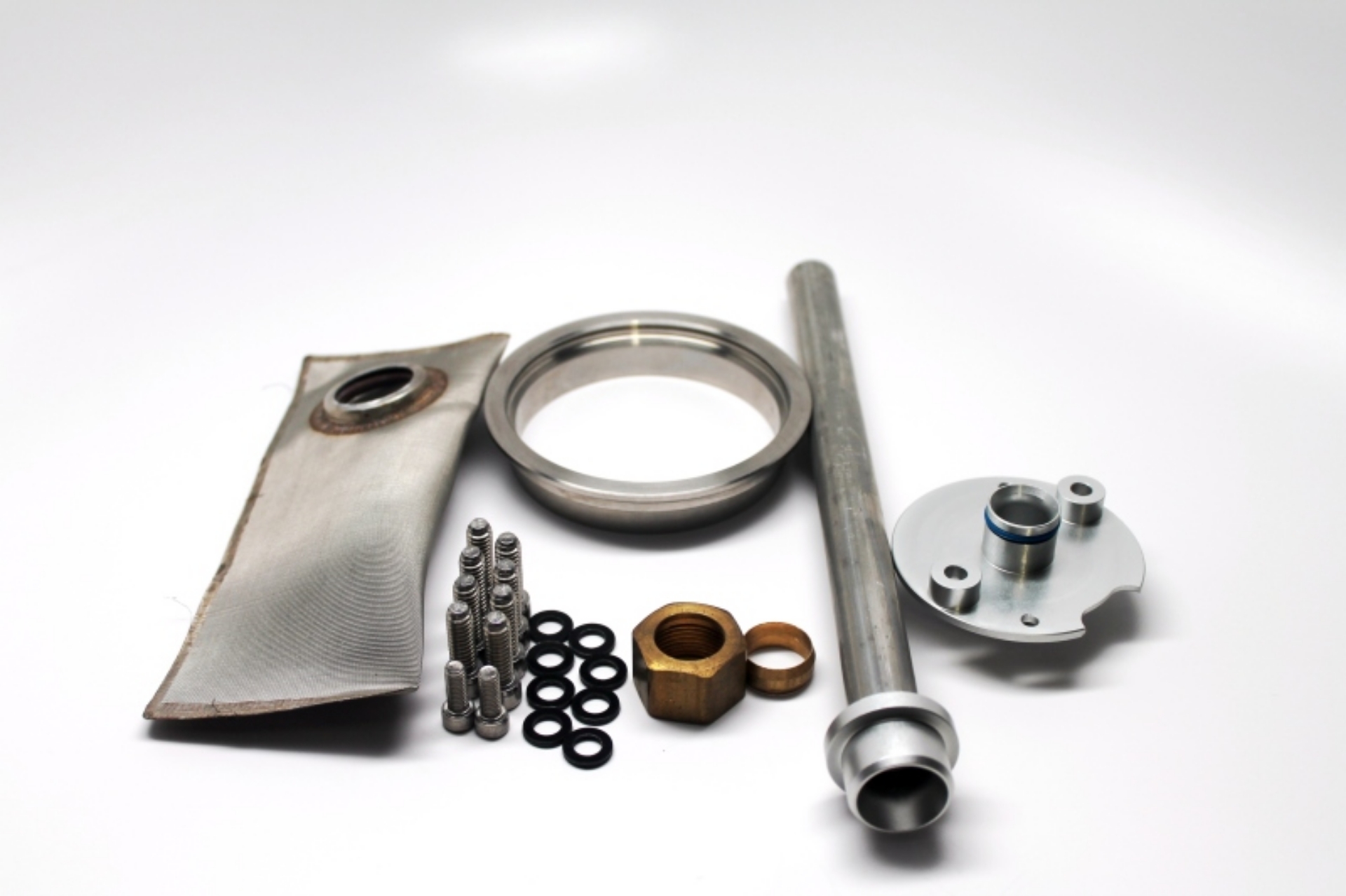 Picture of Fuelab Prodigy Stainless Weldable Flange In-Tank Power Module Installation Kit for Fabricator Series
