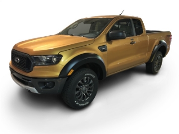 Picture of Bushwacker 2019 Ford Ranger Extended Cab Extend-A-Fender Style Flares 4pc - Black