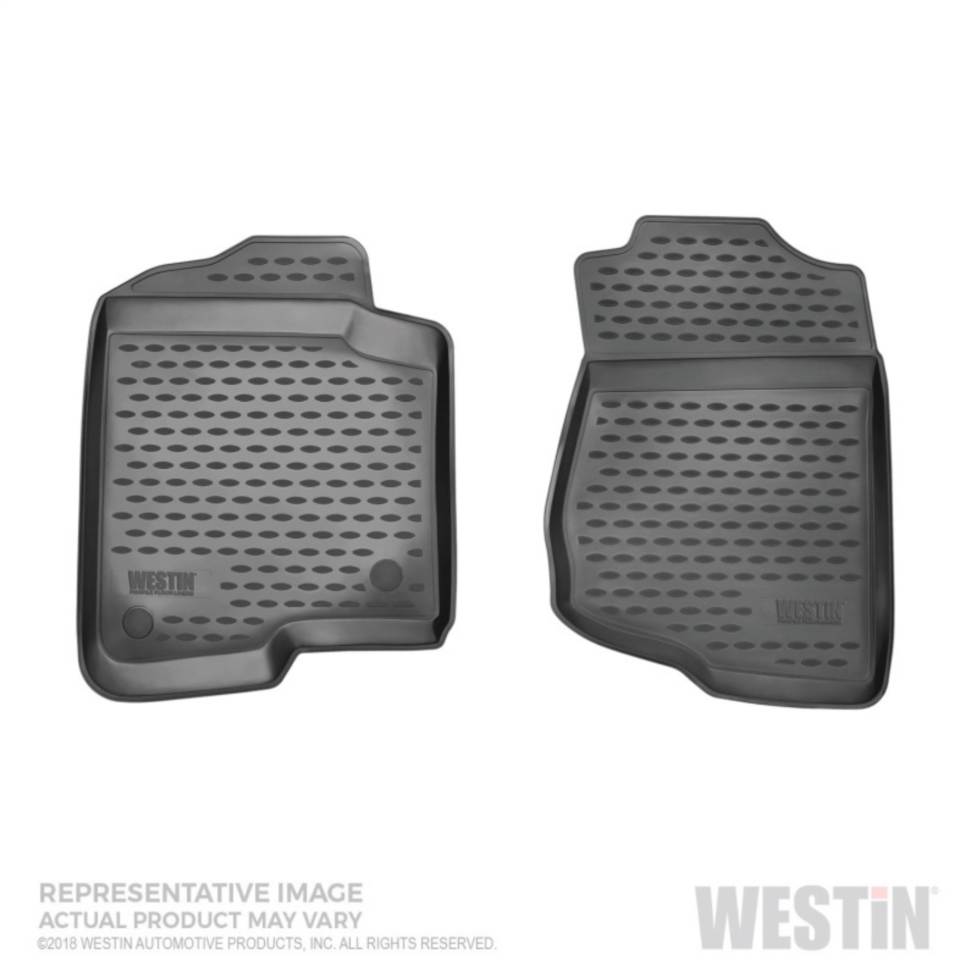 Picture of Westin 15-18 Ford F150 Super Crew and Super Cab Profile Floor Liners Front Row - Black