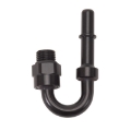 Picture of Russell Performance Adapter Fitting 3-8in SAE Quick Disconnect 180 DEG - Blk