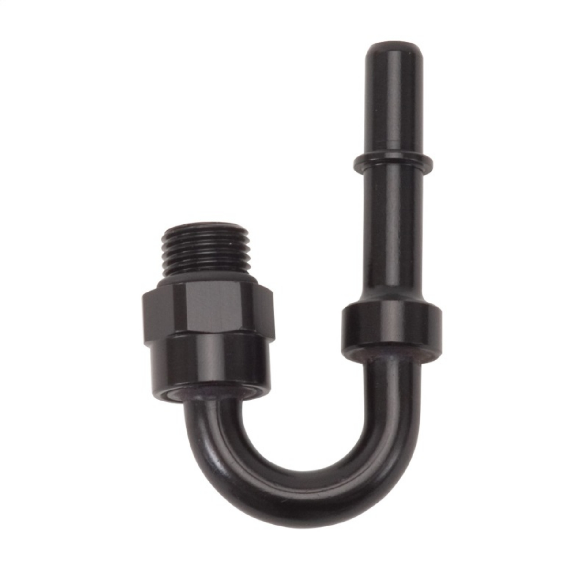 Picture of Russell Performance Adapter Fitting 3-8in SAE Quick Disconnect 180 DEG - Blk