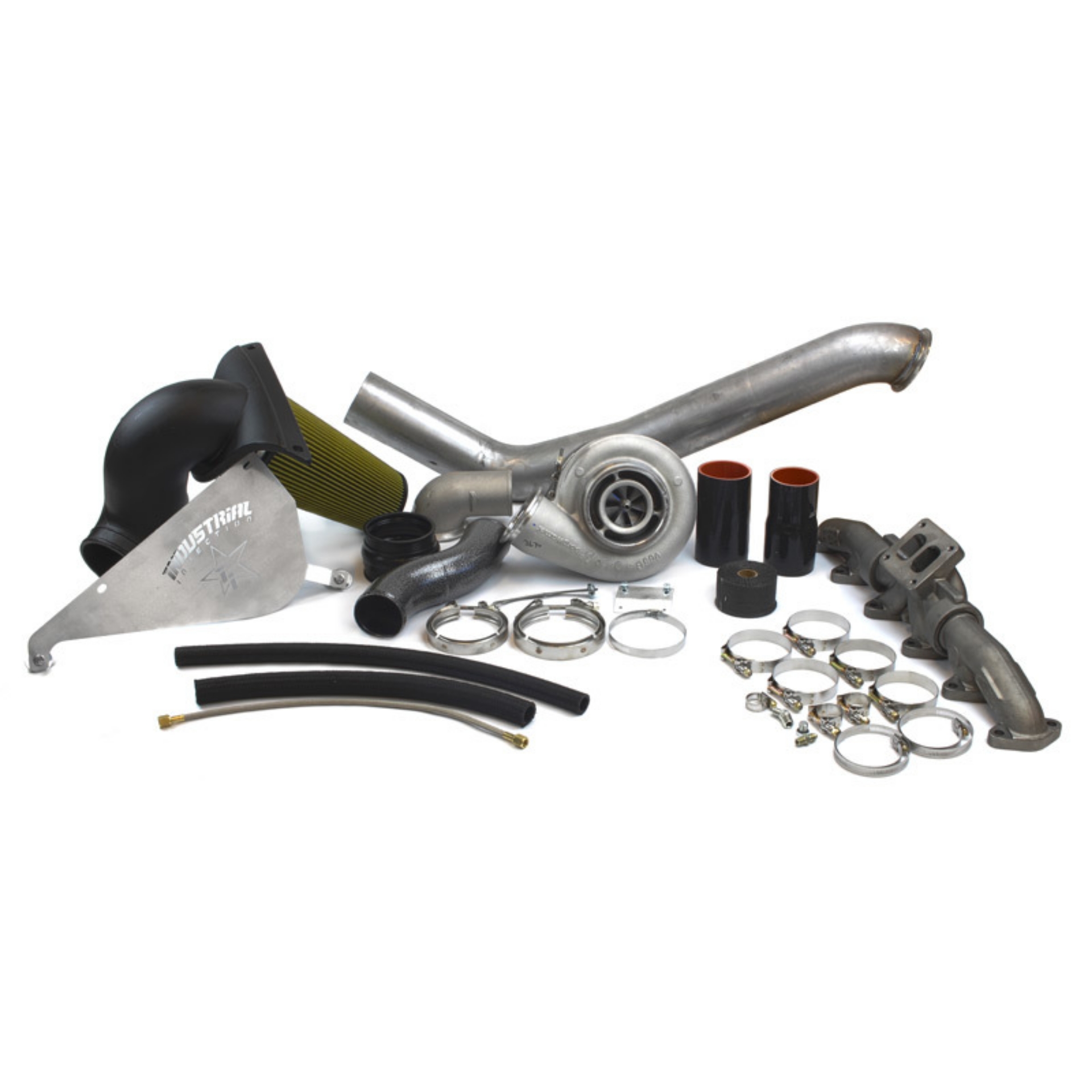Picture of Industrial Injection 03-07 Dodge S464 w- 1-00 Turbine A-R Turbo Kit 169012