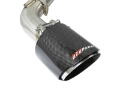 Picture of aFe POWER Takeda 2-5in 304 SS CB Exhaust w- Carbon Fiber Tips 17-19 Infiniti Q60 V6-3-0L tt