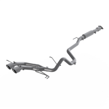 Picture of MBRP 13-18 Hyundai Veloster Turbo 2-5in T304 w- 4in- OD Tips - Cat Back Dual Exit