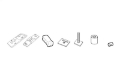 Picture of Thule Adapter Kit - Mounts 589-590-594 Bike Racks to Xsporter-Rapid Aero Load Bars - Black