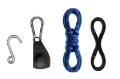 Picture of Thule QuickDraw Ratchet System For Boat Bow-Stern Includes 2 13in- Rope & 4 Hooks - Black-Silver