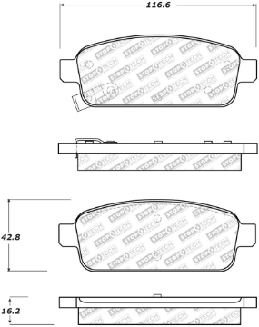 Picture of StopTech Street Select Brake Pads - Rear
