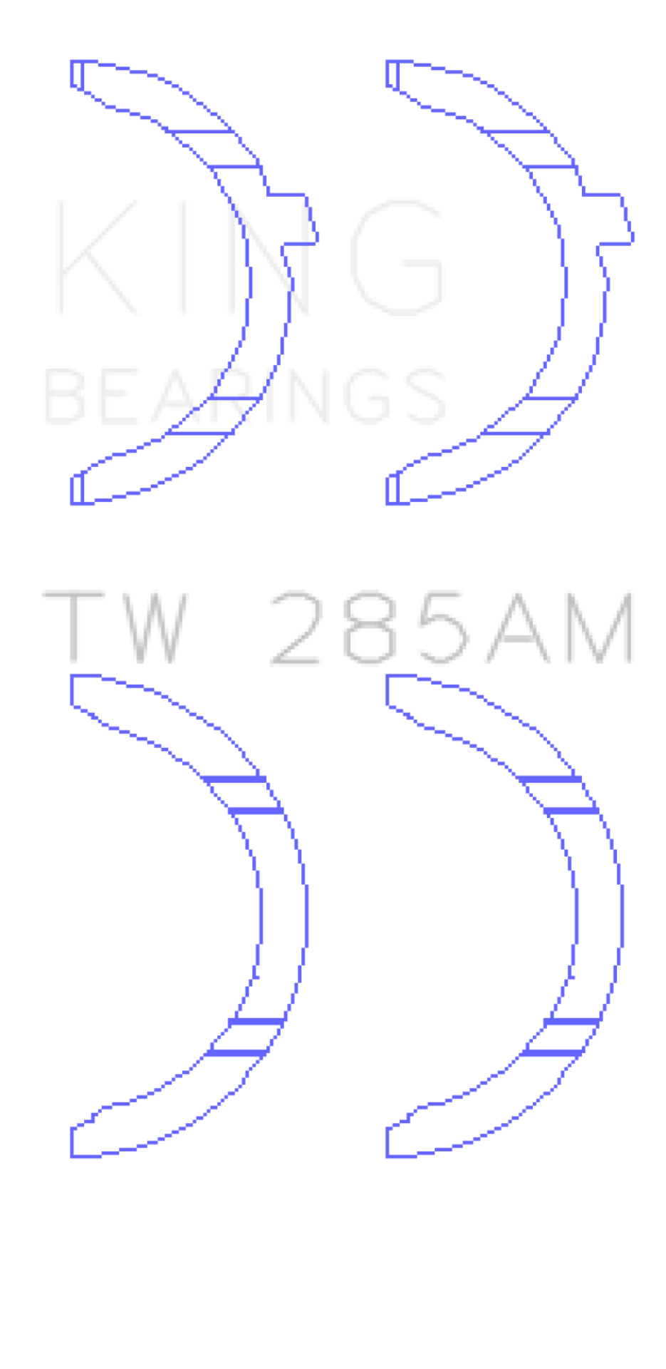 Picture of King Engine Bearings 94-01 Toyota 2-4L 2RZ-FE-2-7L 3RZ-FE Thrust Washer Set