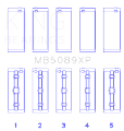 Picture of King Engine Bearings Toyota 1RZ-2RZ-3RZ Crankshaft Main Bearing Set Set of 5