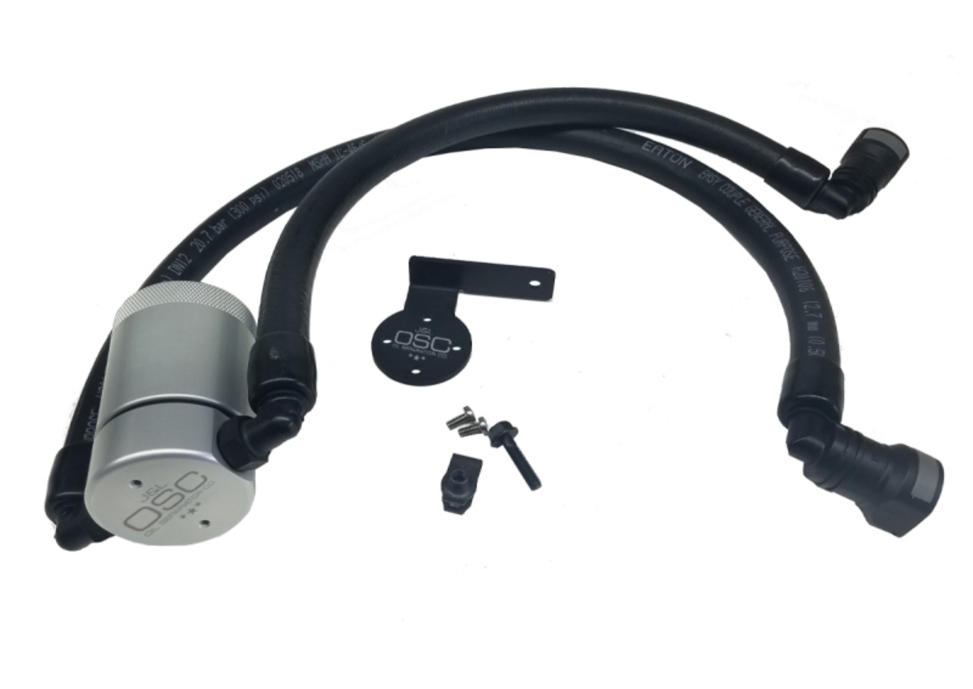 Picture of J&L 11-17 Ford F-150 5-0L - 11-14 Ford F-150 6-2L Driver Side Oil Separator 3-0 - Clear Anodized
