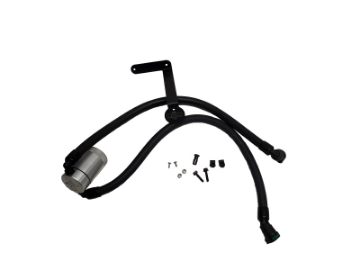 Picture of J&L 2011-2025 Ford F-150 2-7L-3-5L-5-0L Passenger Side Oil Separator 3-0 - Clear Anodized