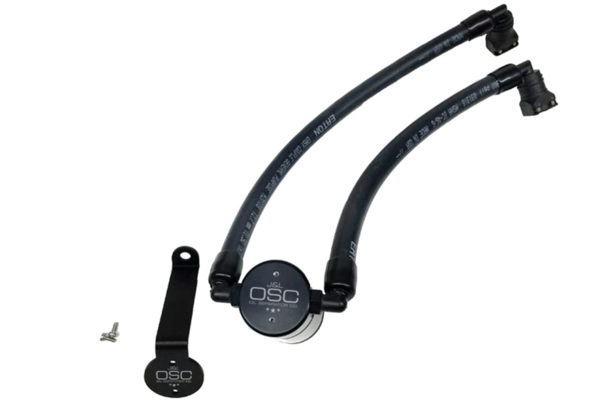 Picture of J&L 2015-2024 Ford Edge Sport-ST Passenger Side Oil Separator 3-0 - Black Anodized