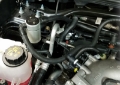 Picture of J&L 10-19 Ford Flex EcoBoost V6 Passenger Side Oil Separator 3-0 - Clear Anodized