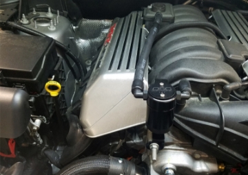 Picture of J&L 11-24 Dodge Charger SRT 6-4L Hemi Passenger Side Oil Separator 3-0 - Black Anodized