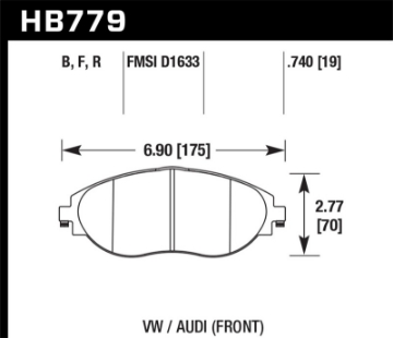 Picture of Hawk 2016 Audi S3 DTC-60 Front Brake Pads
