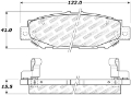 Picture of StopTech 92-00 Lexus GS300 Street Select Rear Brake Pads