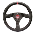Picture of Sparco Steering Wheel R383 Champion Black Leather - Red Stitching