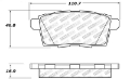 Picture of StopTech 07-15 Mazda CX-5-CX-7-CX-9 Street Brake Pads w-Hardware - Rear