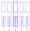 Picture of King Ford 260CI-289CI-302 5-0L Windsor Coated Crankshaft Main Bearing Set of 5 Size STDX
