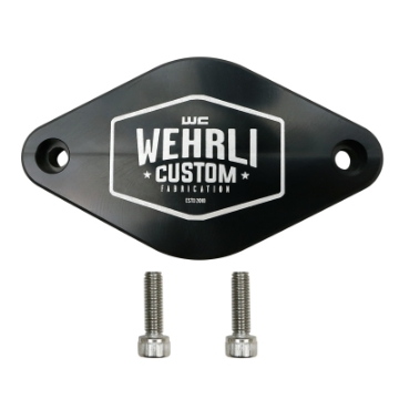 Picture of Wehrli 11-16 Chevrolet 6-6L LML Duramax Turbo Resonator Billet Block Off Plate