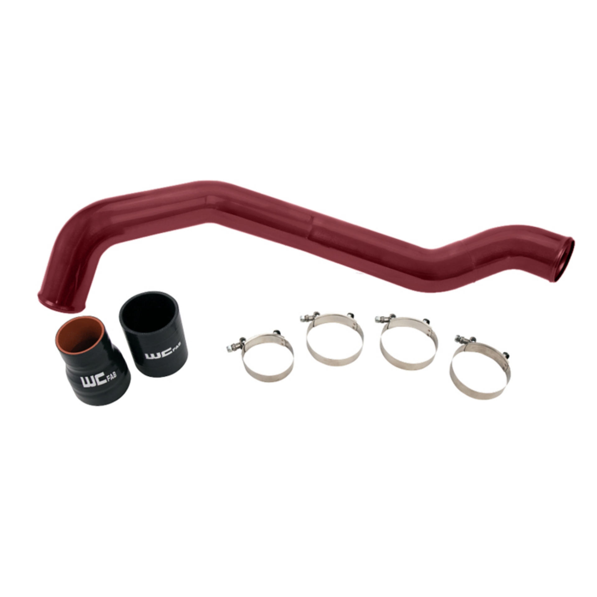 Picture of Wehrli 04-5-10 Chevrolet 6-6L LLY-LBZ-LMM Duramax Driver Side 3in Intercooler Pipe - WCFab Red