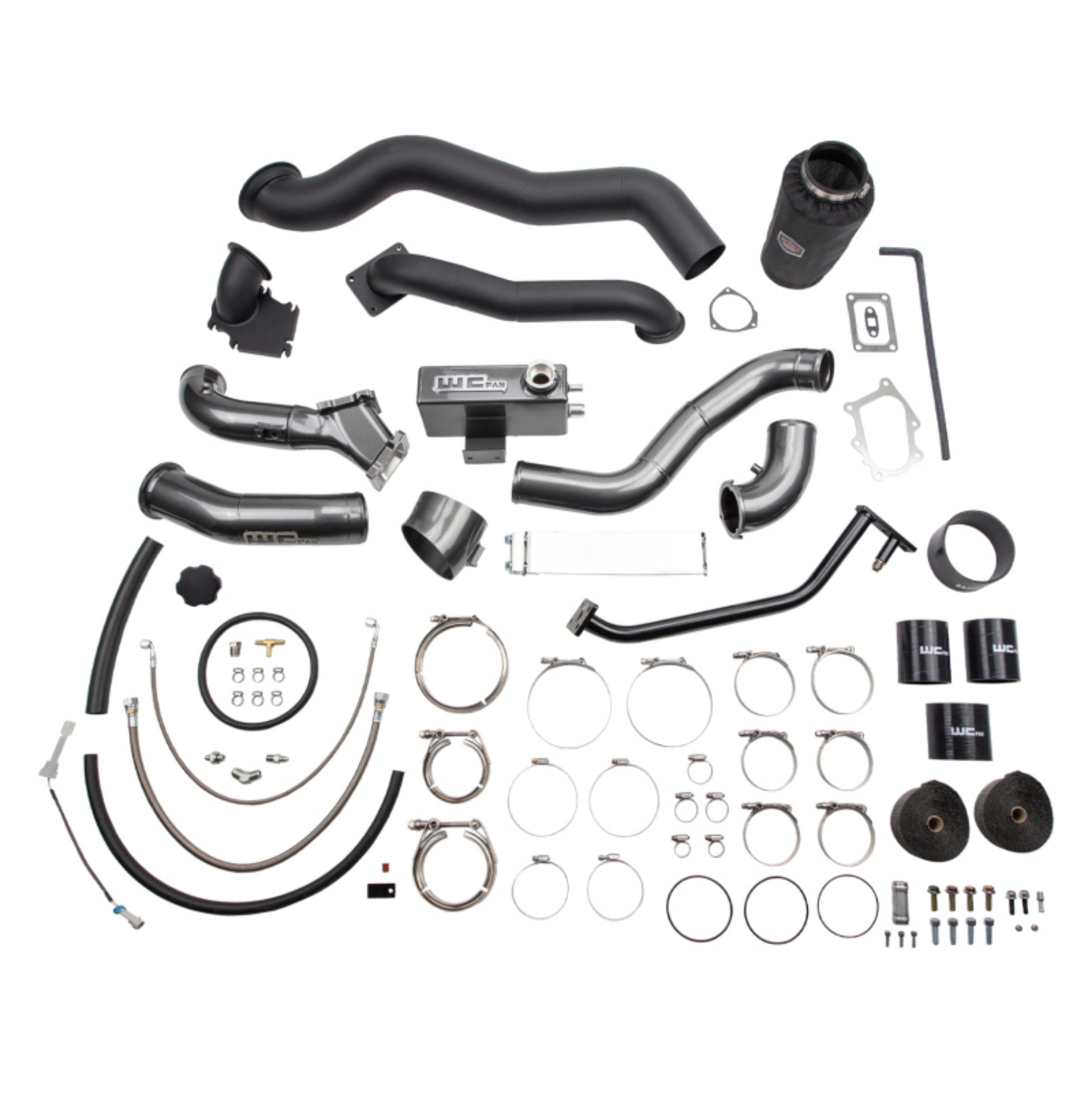 Picture of Wehrli 01-04 Chevrolet 6-6L LB7 Duramax S400 Twin Turbo Kit No Turbo - WCFab Red