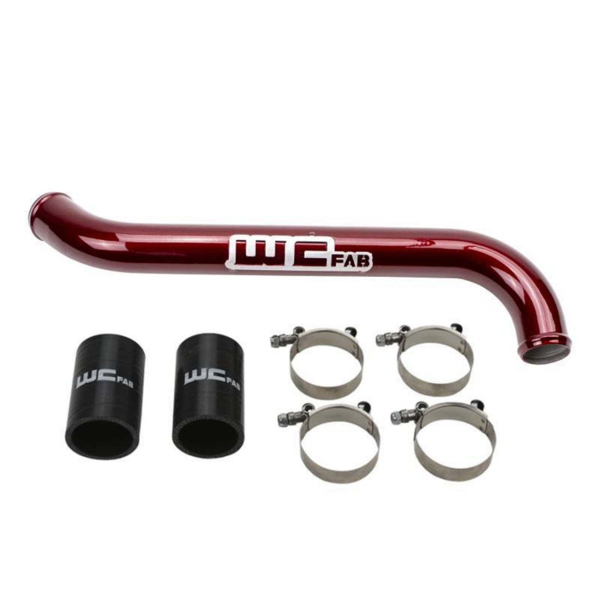 Picture of Wehrli 11-16 Chevrolet 6-6L LML Duramax Upper Coolant Pipe - WCFab Grey