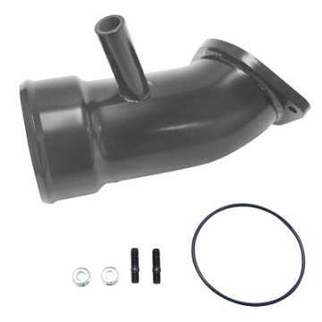 Picture of Wehrli 17-19 Chevrolet 6-6L L5P Duramax 3-5in Intake Horn w-PCV Port - WCFab Grey
