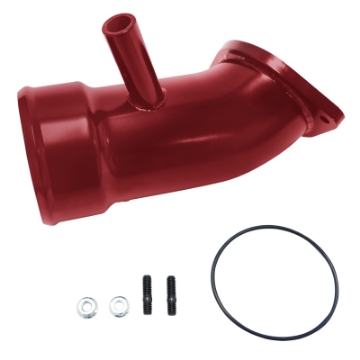 Picture of Wehrli 17-19 Chevrolet 6-6L L5P Duramax 3-5in Intake Horn w-PCV Port - WCFab Red