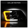 Picture of Spyder 09-16 Dodge Ram 1500 Ver 2 Proj Headlight - Light Bar Turn Signal - Chro - PRO-YD-DR09V2-SB-C