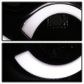 Picture of Spyder 05-07 Jeep Grand Cherokee - Light Bar Projector Headlights - Black - PRO-YD-JGC05V2-LB-BK