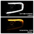 Picture of Spyder 11-13 Jeep Grand Cherokee - Light Bar Proj Headlights - Halo Model - Blk - PRO-YD-JGC11-LB-BK