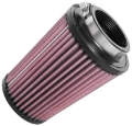 Picture of K&N Universal Rubber Filter 2-1-2in Flg - 4-1-2in OD B - 3-1-2in OD T - 6in H - Black Top