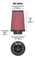 Picture of K&N Universal Clamp-On Air Filter 6in FLG - 7-1-2in B - 5in T - 8in H