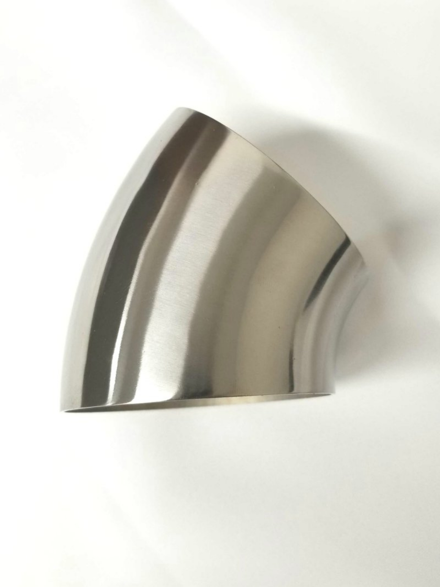 Picture of Ticon Industries 2-0in Diameter 45 Degree 1-1D-2-2in CLR 1mm--039in Wall Thickness Titanium Elbow