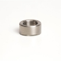 Picture of Ticon Industries Titanium O2 Sensor Bung 1-75in to 2-5in Tubing M18x1-5 - Coped End