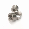 Picture of Ticon Industries 3-8in NPT Titanium Sensor Bung 1-5in to 5in Tubing - Coped End