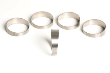 Picture of Ticon Industries 6in 45 Degree 1D-6in CLR Tight Radius 1mm Wall Titanium Pie Cuts - 5pk