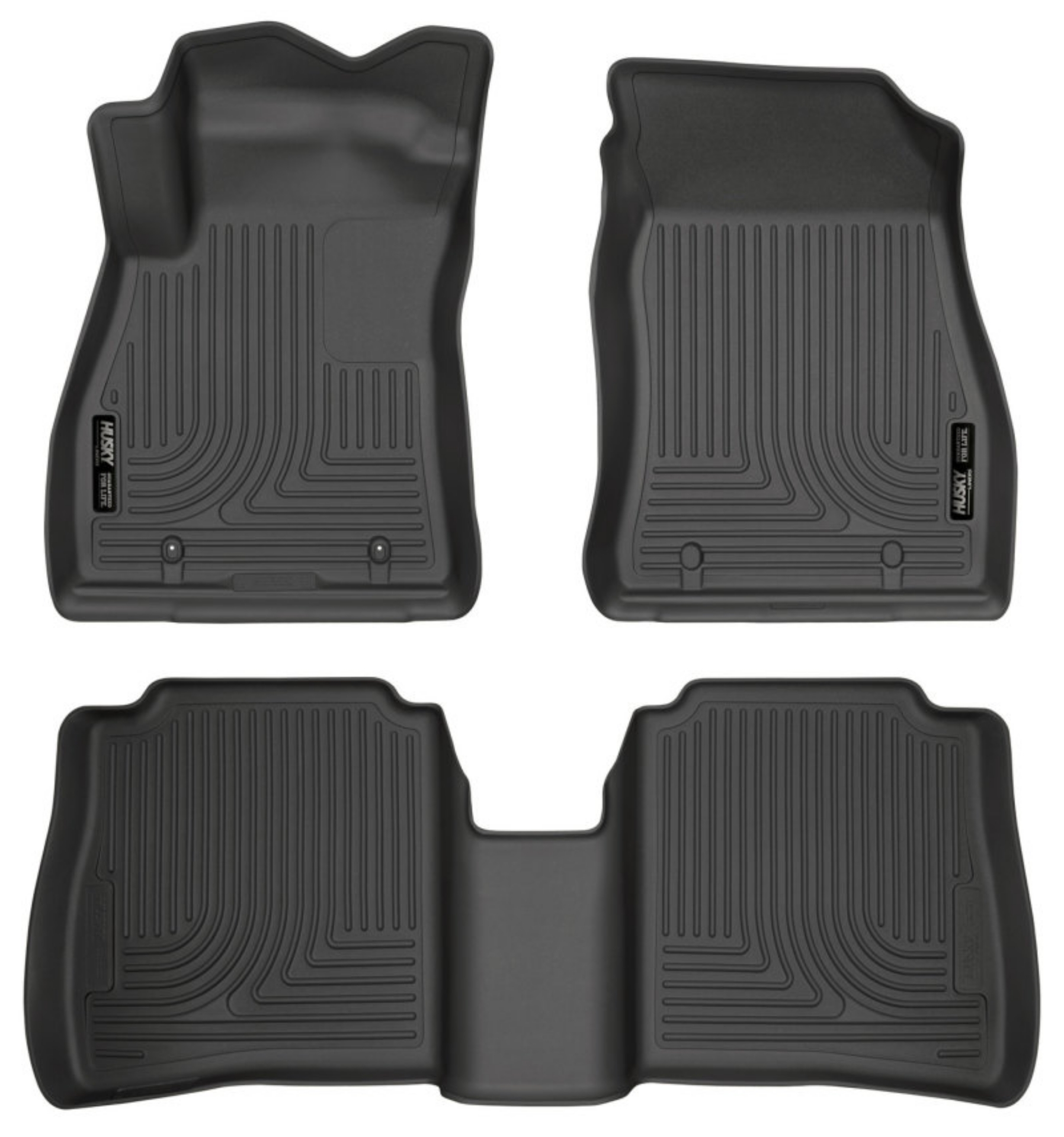 Picture of Husky Liners 14-18 Nissan Sentra Weatherbeater Black Front & 2nd Seat Floor Liners