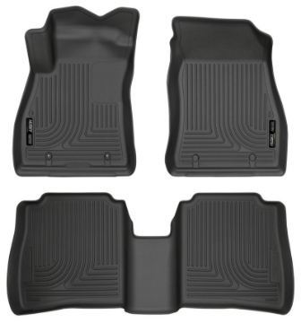 Picture of Husky Liners 14-18 Nissan Sentra Weatherbeater Black Front & 2nd Seat Floor Liners