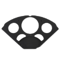 Picture of Autometer 55-56 Chevy Car Black Dash Insert Bezel