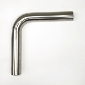 Picture of Stainless Bros 1-75in Diameter 1-5D - 2-62-0in CLR 90 Degree Bend 6-5in leg-6-5in leg Mandrel Bend