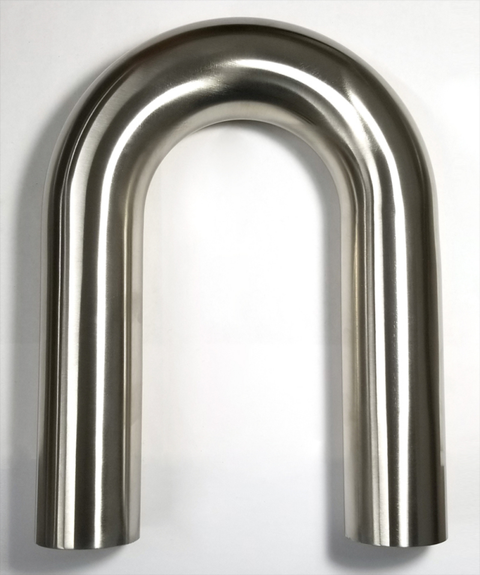 Picture of Stainless Bros 1-75in Diameter 1-5D - 2-62-0in CLR 180 Degree Bend 6in Leg - 6in Leg Mandrel Bend
