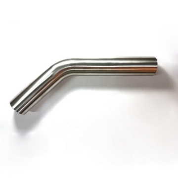Picture of Stainless Bros 1-88in Diameter 1-5D - 2-82-0in CLR 45 Degree Bend 5in leg-8in leg Mandrel Bend