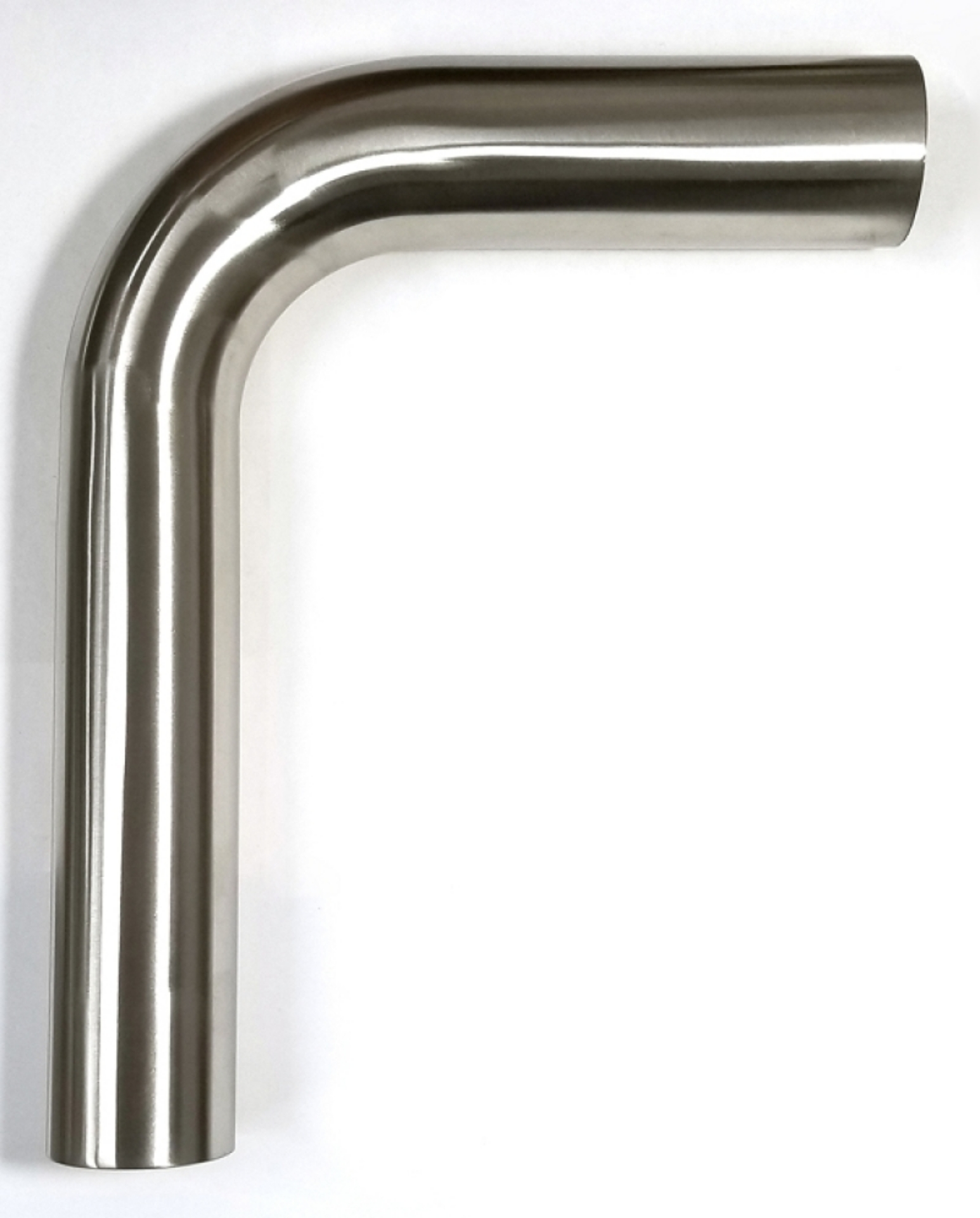 Picture of Stainless Bros 2-75in Diameter 1-5D - 4-125in CLR 90 Degree Bend 6-5in leg-6-5in leg Mandrel Bend