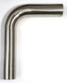 Picture of Stainless Bros 3in Diameter 1-5D - 4-5in CLR 90 Degree Bend 5in leg-8in leg Mandrel Bend