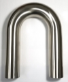 Picture of Stainless Bros 3in Diameter 1-5D - 4-5in CLR 180 Degree Bend 6in Leg - 6in Leg Mandrel Bend